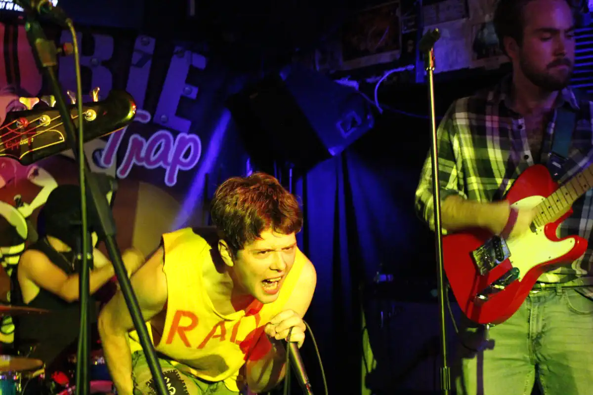 CRASH punk band's live performance at The Boobie Trap in Topeka, Kansas